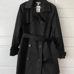 H&M Women's Black Trench Coat